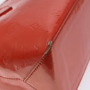 LOUIS VUITTON Vernis Wilshire PM Hand Bag Orenge Sunset M93644 LV Auth BA3277-16