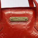 LOUIS VUITTON Vernis Wilshire PM Hand Bag Orenge Sunset M93644 LV Auth BA3277-17
