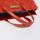 LOUIS VUITTON Vernis Wilshire PM Hand Bag Orenge Sunset M93644 LV Auth BA3277-7