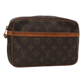 LOUIS VUITTON Monogram Compiegne 23 Clutch Bag M51847 LV Auth BA3278