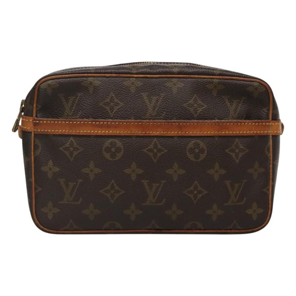 LOUIS VUITTON Monogram Compiegne 23 Clutch Bag M51847 LV Auth BA3278
