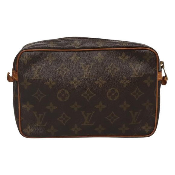 LOUIS VUITTON Monogram Compiegne 23 Clutch Bag M51847 LV Auth BA3278