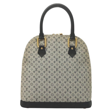 LOUIS VUITTON Monogram Mini Alma Haut Hand Bag Blue M92202 LV Auth BA3291 - 0