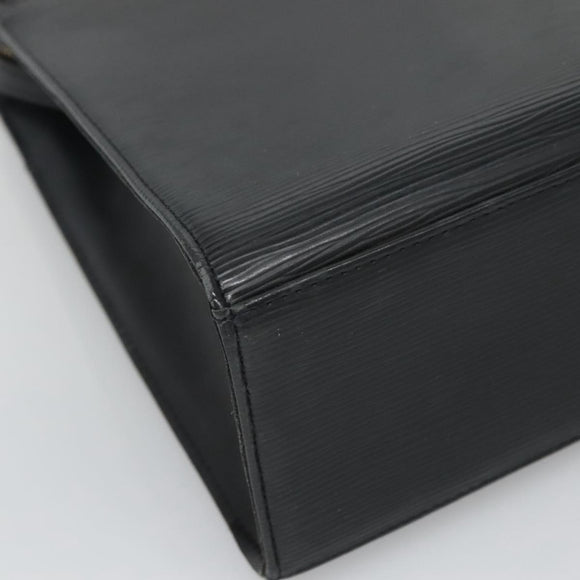 LOUIS VUITTON Epi Croisette PM Tote Bag Black M52492 LV Auth BA3293