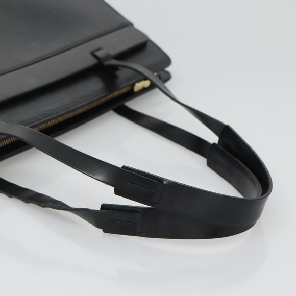 LOUIS VUITTON Epi Croisette PM Tote Bag Black M52492 LV Auth BA3293
