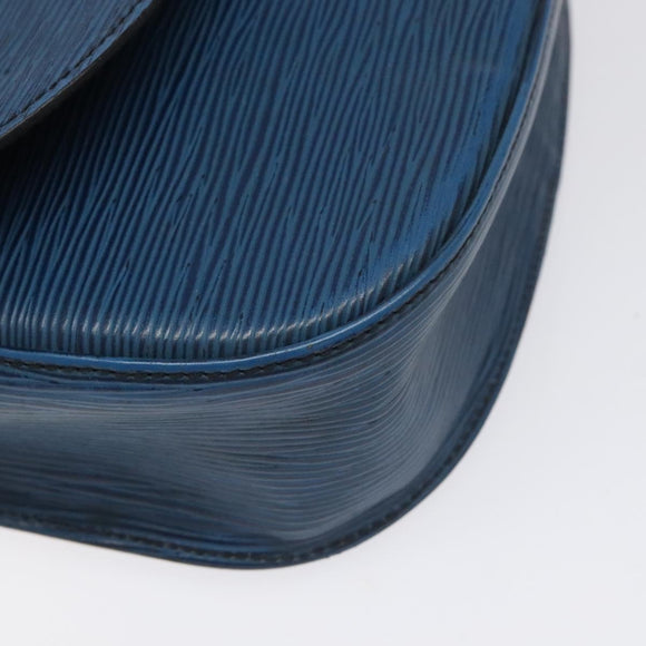 LOUIS VUITTON Epi Saint Cloud GM Shoulder Bag Toledo Blue M52195 LV Auth BA3294