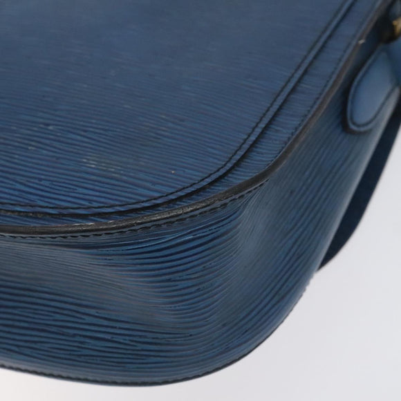 LOUIS VUITTON Epi Saint Cloud GM Shoulder Bag Toledo Blue M52195 LV Auth BA3294