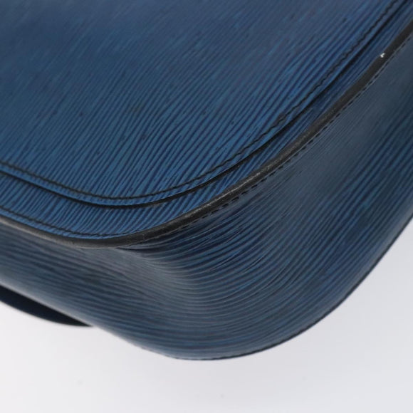 LOUIS VUITTON Epi Saint Cloud GM Shoulder Bag Toledo Blue M52195 LV Auth BA3294