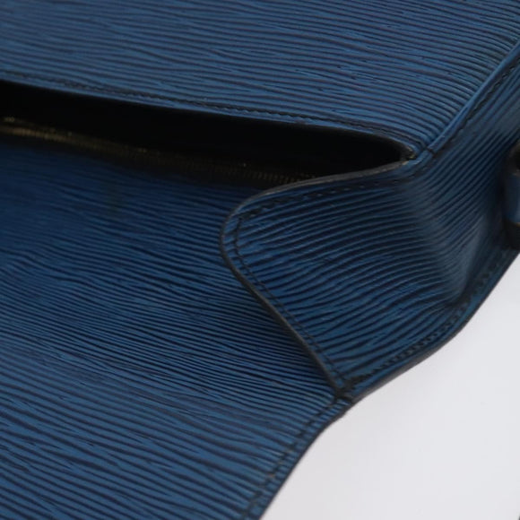 LOUIS VUITTON Epi Saint Cloud GM Shoulder Bag Toledo Blue M52195 LV Auth BA3294
