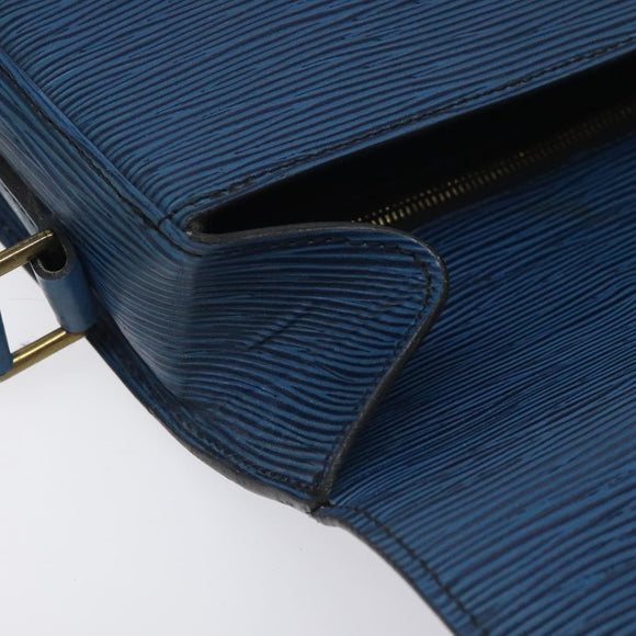 LOUIS VUITTON Epi Saint Cloud GM Shoulder Bag Toledo Blue M52195 LV Auth BA3294