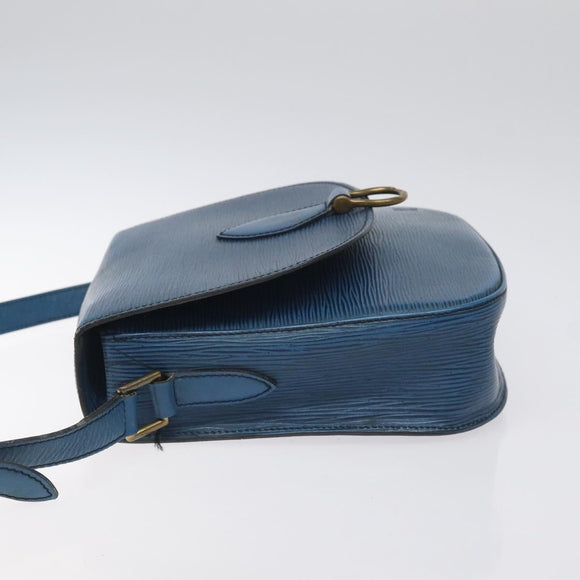 LOUIS VUITTON Epi Saint Cloud GM Shoulder Bag Toledo Blue M52195 LV Auth BA3294