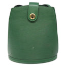 LOUIS VUITTON Epi Cluny Shoulder Bag Green M52254 LV Auth BA3296-13