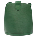 LOUIS VUITTON Epi Cluny Shoulder Bag Green M52254 LV Auth BA3296-2