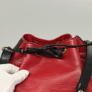 LOUIS VUITTON Epi Petit Noe Shoulder Bag Red M44107 LV Auth BA3298-10
