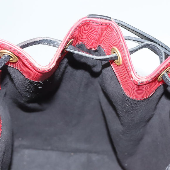 LOUIS VUITTON Epi Petit Noe Shoulder Bag Red M44107 LV Auth BA3298