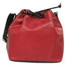 LOUIS VUITTON Epi Petit Noe Shoulder Bag Red M44107 LV Auth BA3298-13