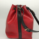 LOUIS VUITTON Epi Petit Noe Shoulder Bag Red M44107 LV Auth BA3298-4