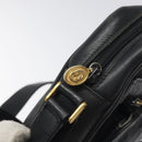 GUCCI Micro GG Supreme Shoulder Bag PVC Black Gold 001 22 1053 Auth BA3301-9