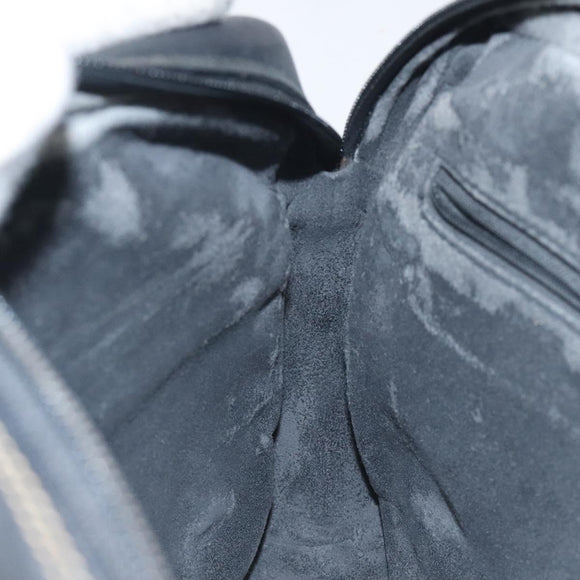 GUCCI Micro GG Supreme Shoulder Bag PVC Black Gold 001 22 1053 Auth BA3301