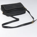 GUCCI Micro GG Supreme Shoulder Bag PVC Black Gold 001 22 1053 Auth BA3301-7
