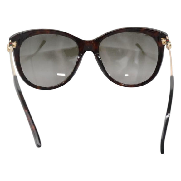 GUCCI Sunglasses metal Brown Auth BA3302
