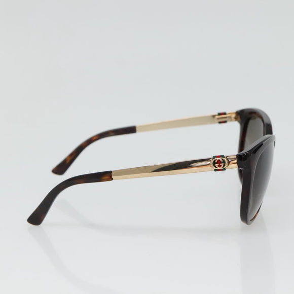 GUCCI Sunglasses metal Brown Auth BA3302