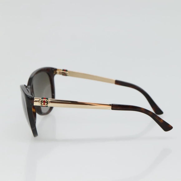 GUCCI Sunglasses metal Brown Auth BA3302