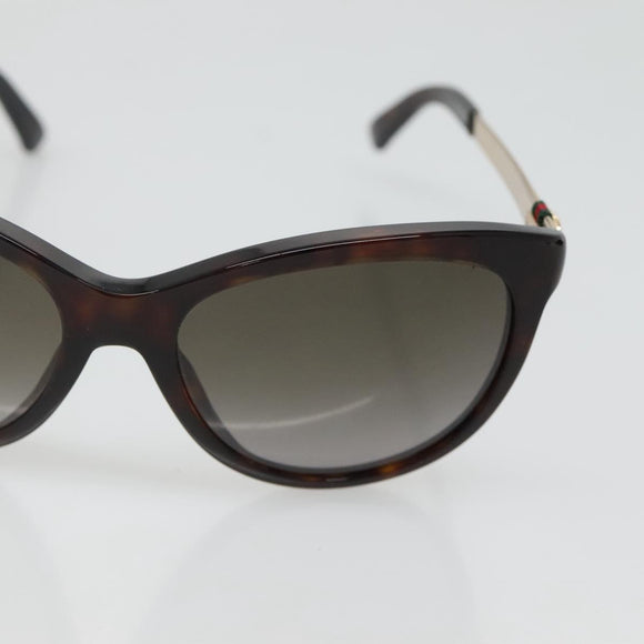 GUCCI Sunglasses metal Brown Auth BA3302