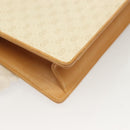 GUCCI Micro GG Supreme Chain Shoulder Bag PVC White Gold Auth BA3303-12