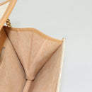 GUCCI Micro GG Supreme Chain Shoulder Bag PVC White Gold Auth BA3303-18