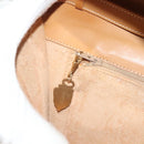 GUCCI Micro GG Supreme Chain Shoulder Bag PVC White Gold Auth BA3303-20