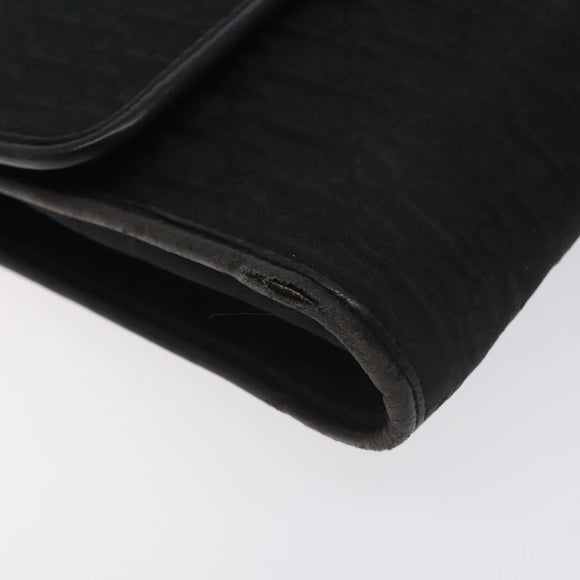 Christian Dior Trotter Canvas Shoulder Bag Black Auth BA3304