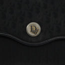 Christian Dior Trotter Canvas Shoulder Bag Black Auth BA3304-14