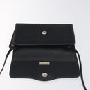 Christian Dior Trotter Canvas Shoulder Bag Black Auth BA3304-15