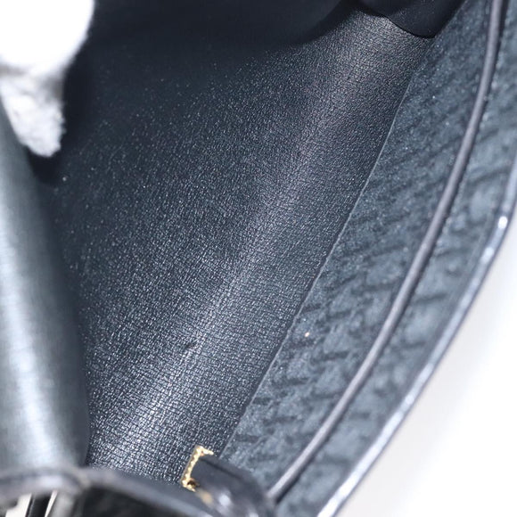 Christian Dior Trotter Canvas Shoulder Bag Black Auth BA3304