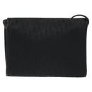 Christian Dior Trotter Canvas Shoulder Bag Black Auth BA3304-3