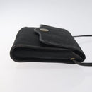 Christian Dior Trotter Canvas Shoulder Bag Black Auth BA3304-4