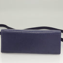 Christian Dior Hand Bag Leather 2way Gold Purple gray Auth BA3306-5