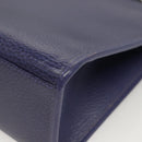 Christian Dior Hand Bag Leather 2way Gold Purple gray Auth BA3306-17
