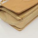 CHANEL Chain Long Wallet Caviar Skin Beige Gold CC Auth BA3314-8