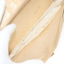 CHANEL Chain Long Wallet Caviar Skin Beige Gold CC Auth BA3314-9