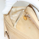 CHANEL Chain Long Wallet Caviar Skin Beige Gold CC Auth BA3314-21