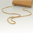 CHANEL Chain Long Wallet Caviar Skin Beige Gold CC Auth BA3314-7