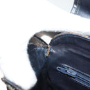 CELINE C Sulky Shoulder Bag Canvas Navy Gold Auth BA3319-12