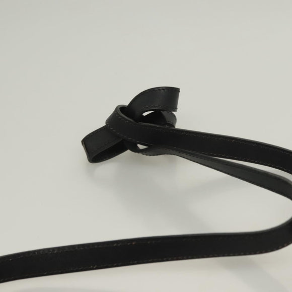 CELINE C Sulky Shoulder Bag Canvas Navy Gold Auth BA3319