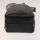 Stella MacCartney Backpack Leather Black Gold 594165 Auth BA3320-11