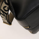 Stella MacCartney Backpack Leather Black Gold 594165 Auth BA3320-15