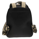 Stella MacCartney Backpack Leather Black Gold 594165 Auth BA3320-3