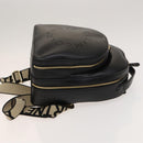 Stella MacCartney Backpack Leather Black Gold 594165 Auth BA3320-4