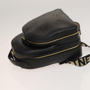 Stella MacCartney Backpack Leather Black Gold 594165 Auth BA3320-5